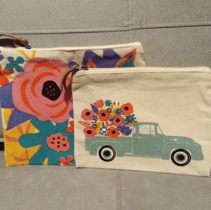 Canvas pouch set